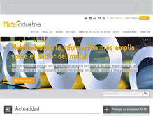 Tablet Screenshot of metalindustria.com